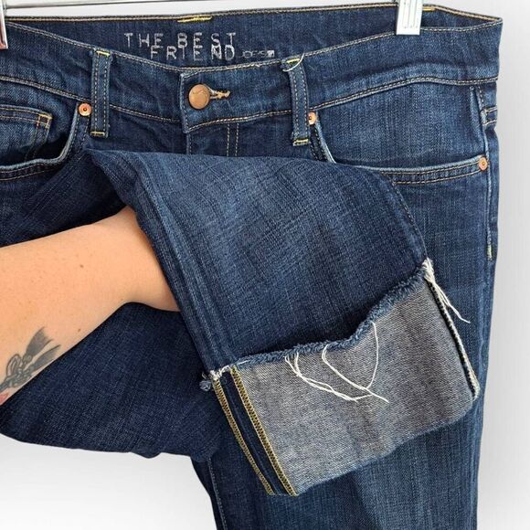 Joe's Jeans Women's Rolled Cuff Best Friend Cropped Jeans size 28 - Picture 4 of 8